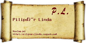 Pilipár Linda névjegykártya